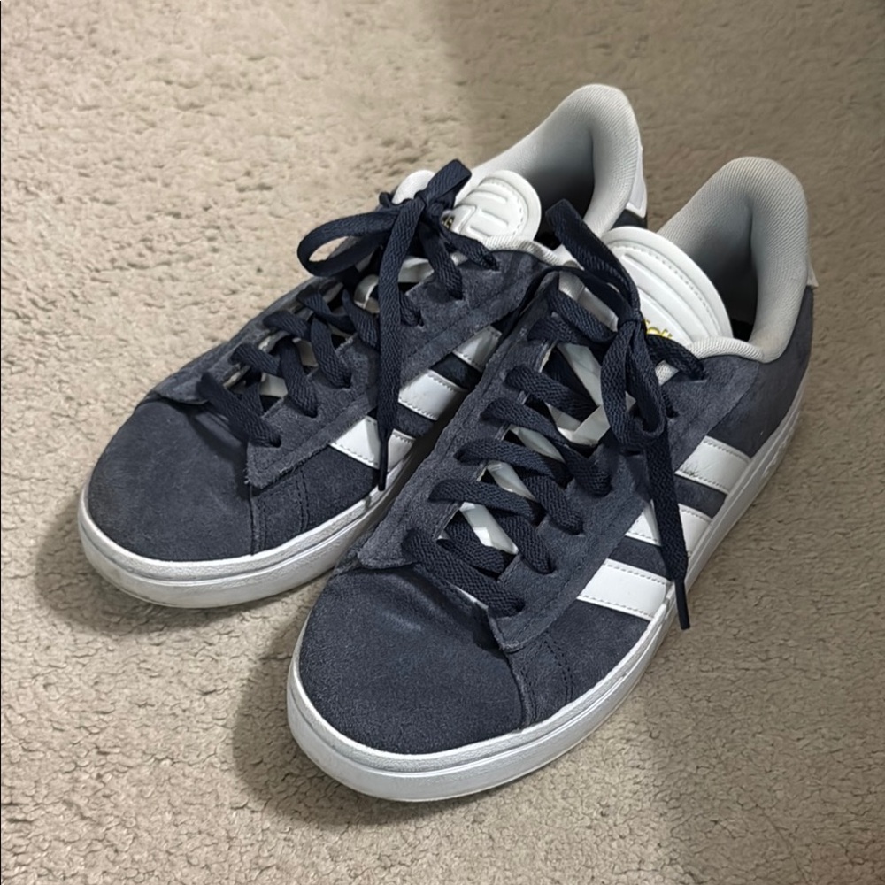 Adidas Blue and White Sneakers Classic Design